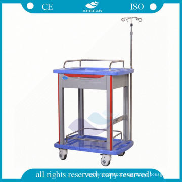 Medicação em material ABS com ganchos de infusão hospital iv trolley